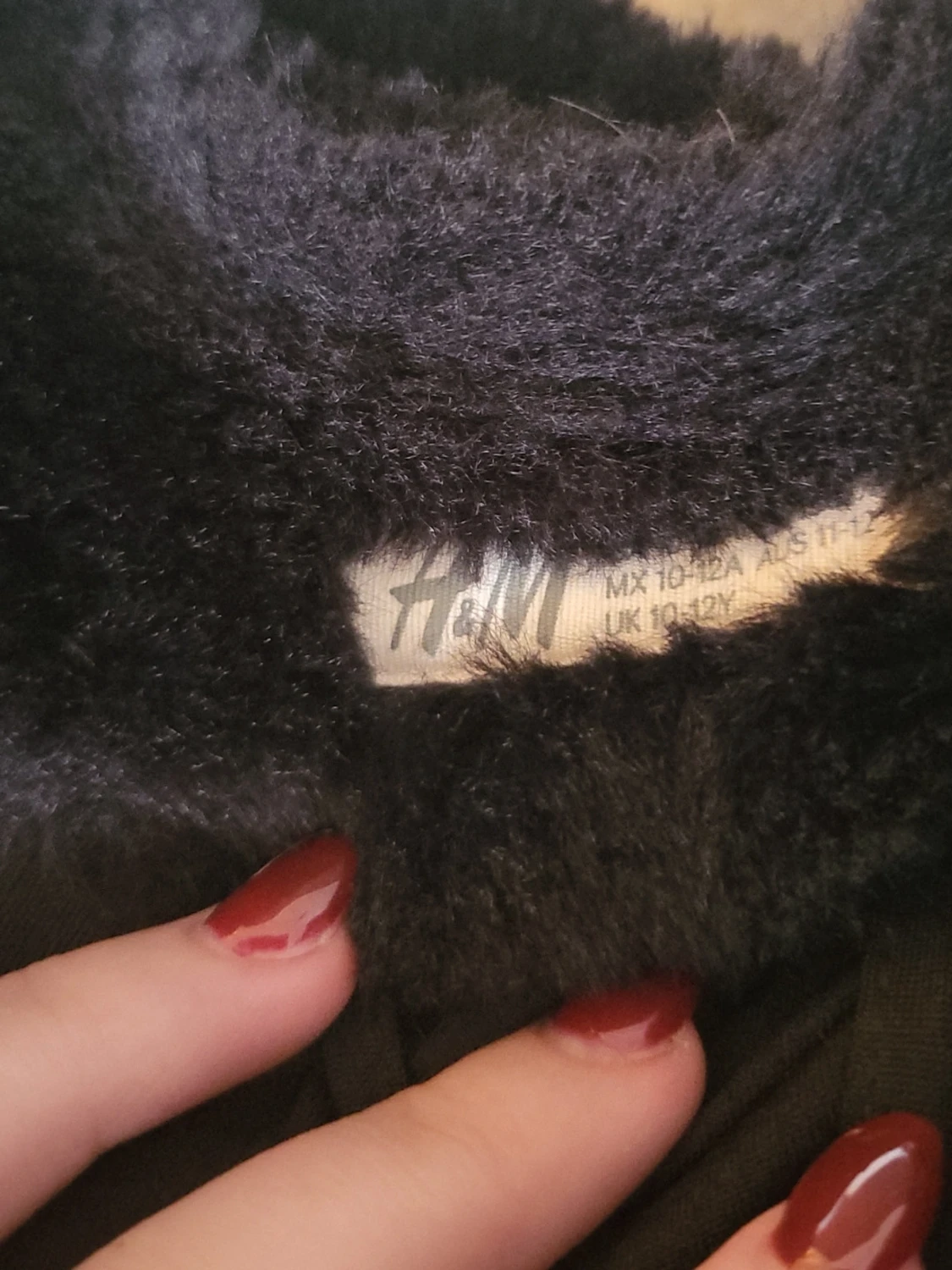 Svart pälsjacka  - 1