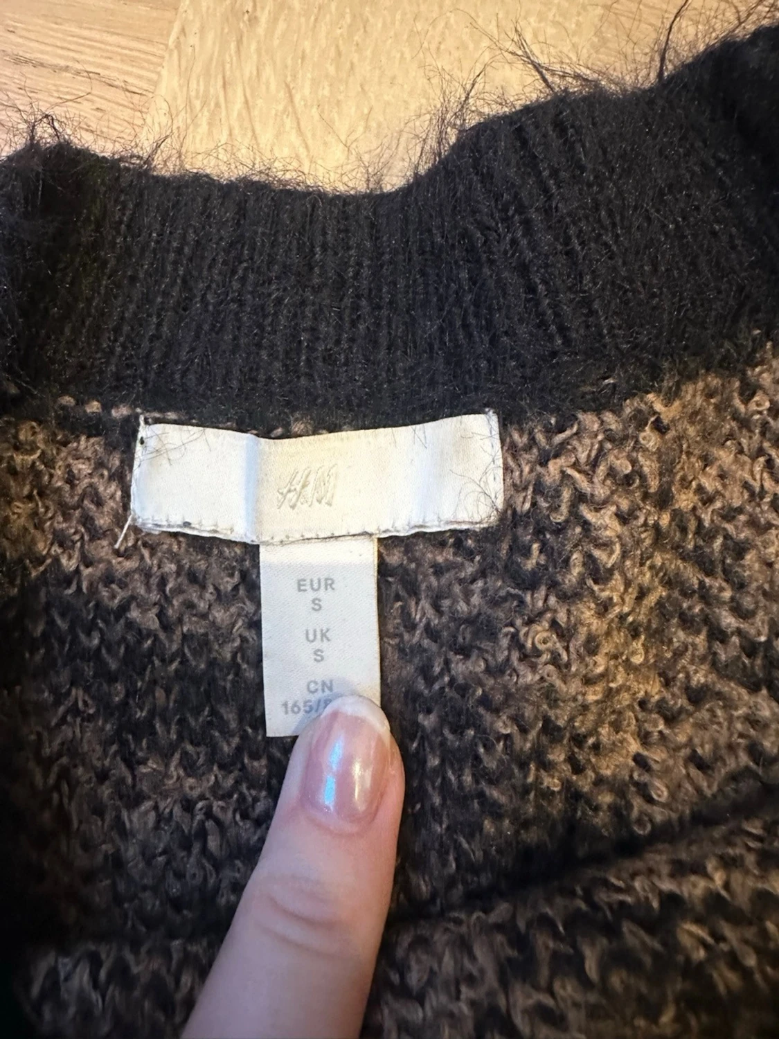 Zebramönstrad stickad tröja H&M - 1
