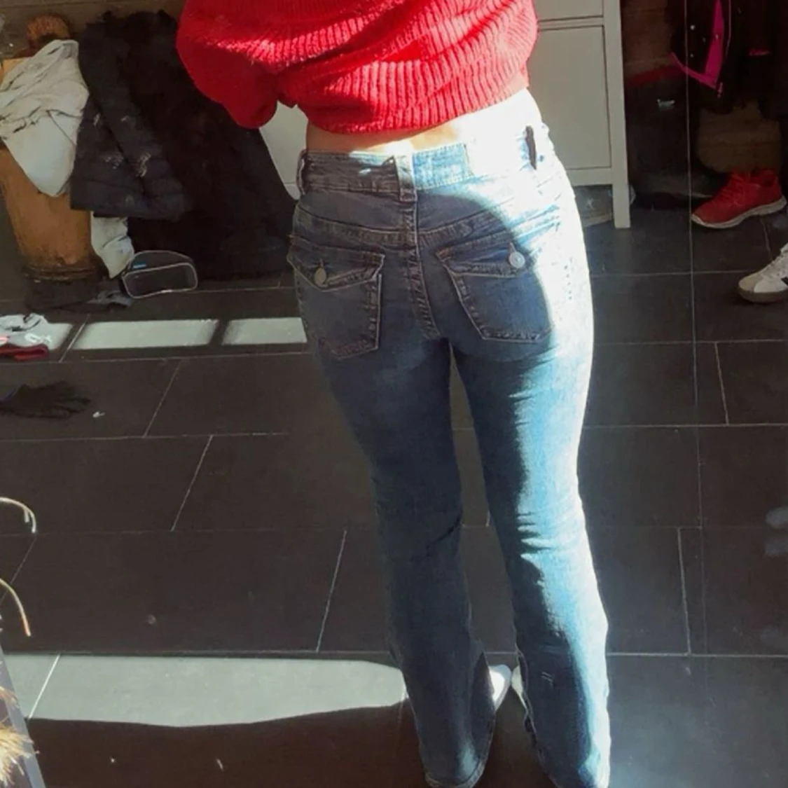 Blå bootcut jeans från Perfect Jeans - 1