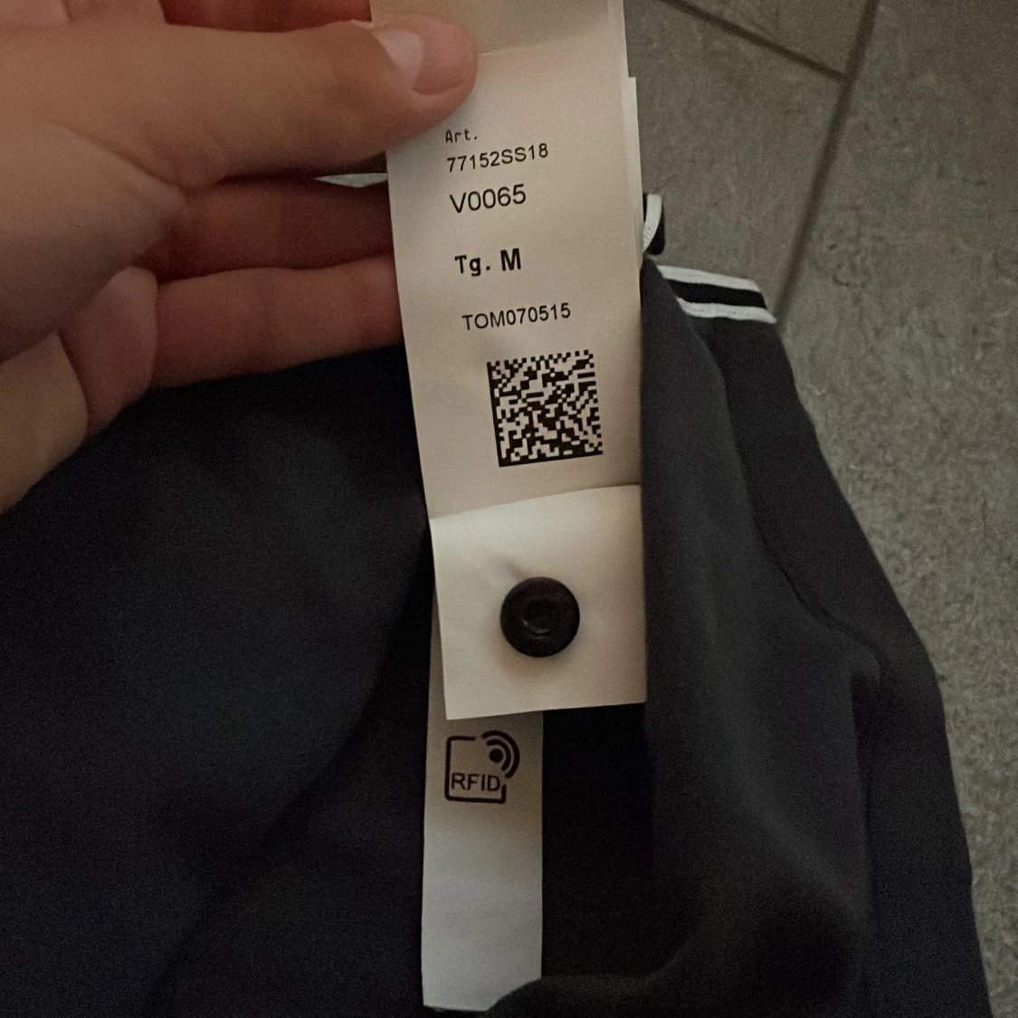 Svart långärmad pikétröja Stone Island - 4