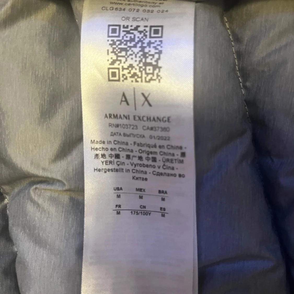 Svart dunjacka från Armani Exchange - 93