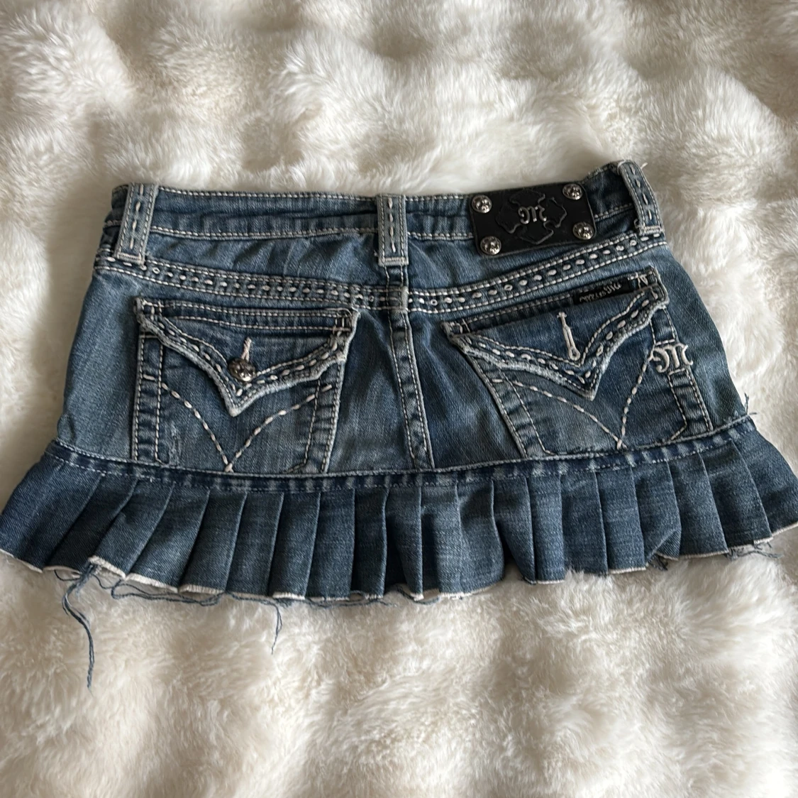 Jeanskjol med volang från Miss Me - 1