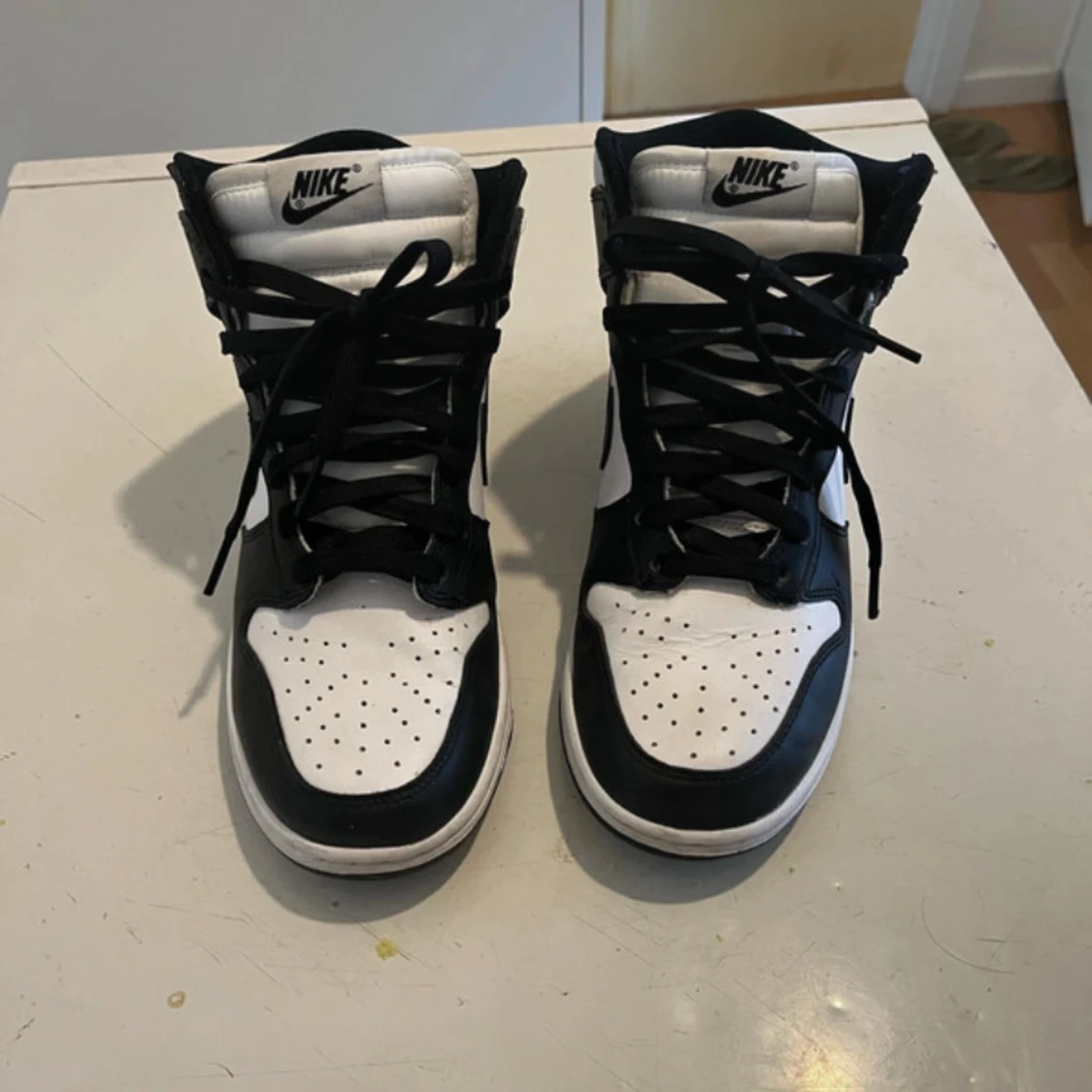 Nike Dunk high Retro – svart/vit sneakers  - 2