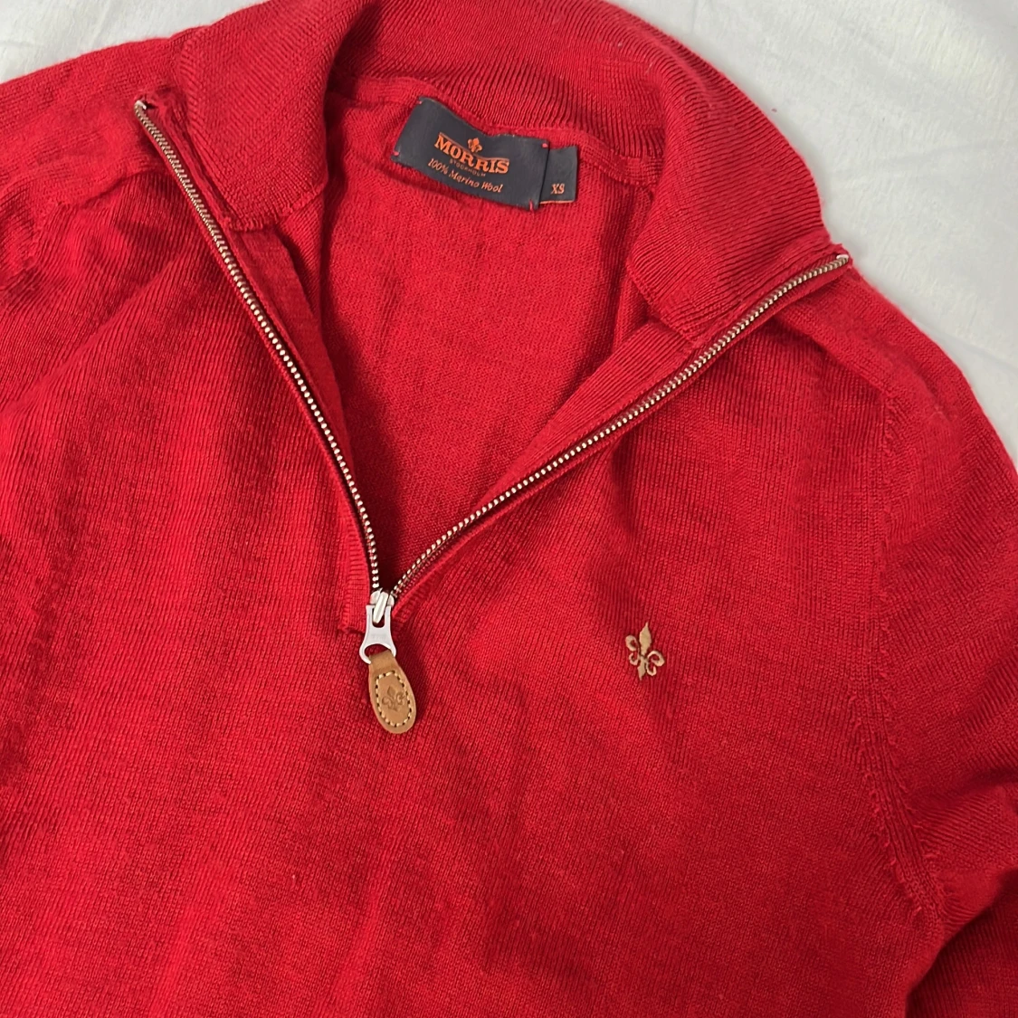 Röd merinoullströja från Morris XS - 1