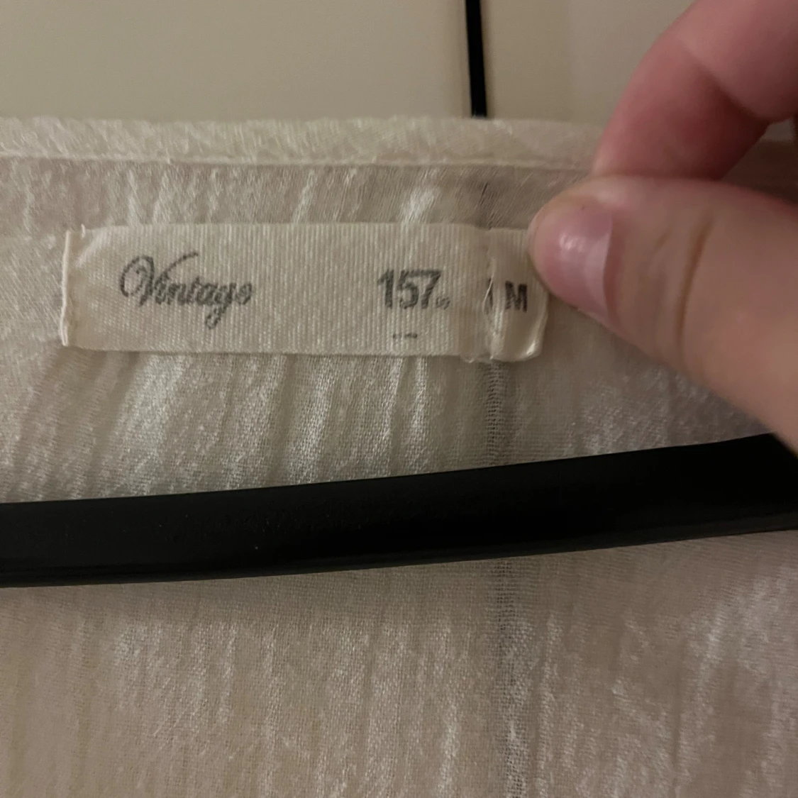 Vit blus från Vintage, storlek M - 1