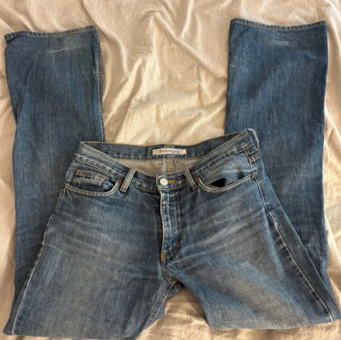 Blå bootcut jeans från Fornarina - 1