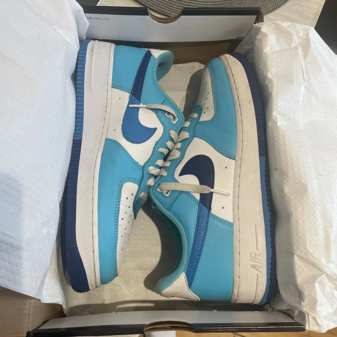 Nike Air Force 1 '07 LV8 blå/vit - 1