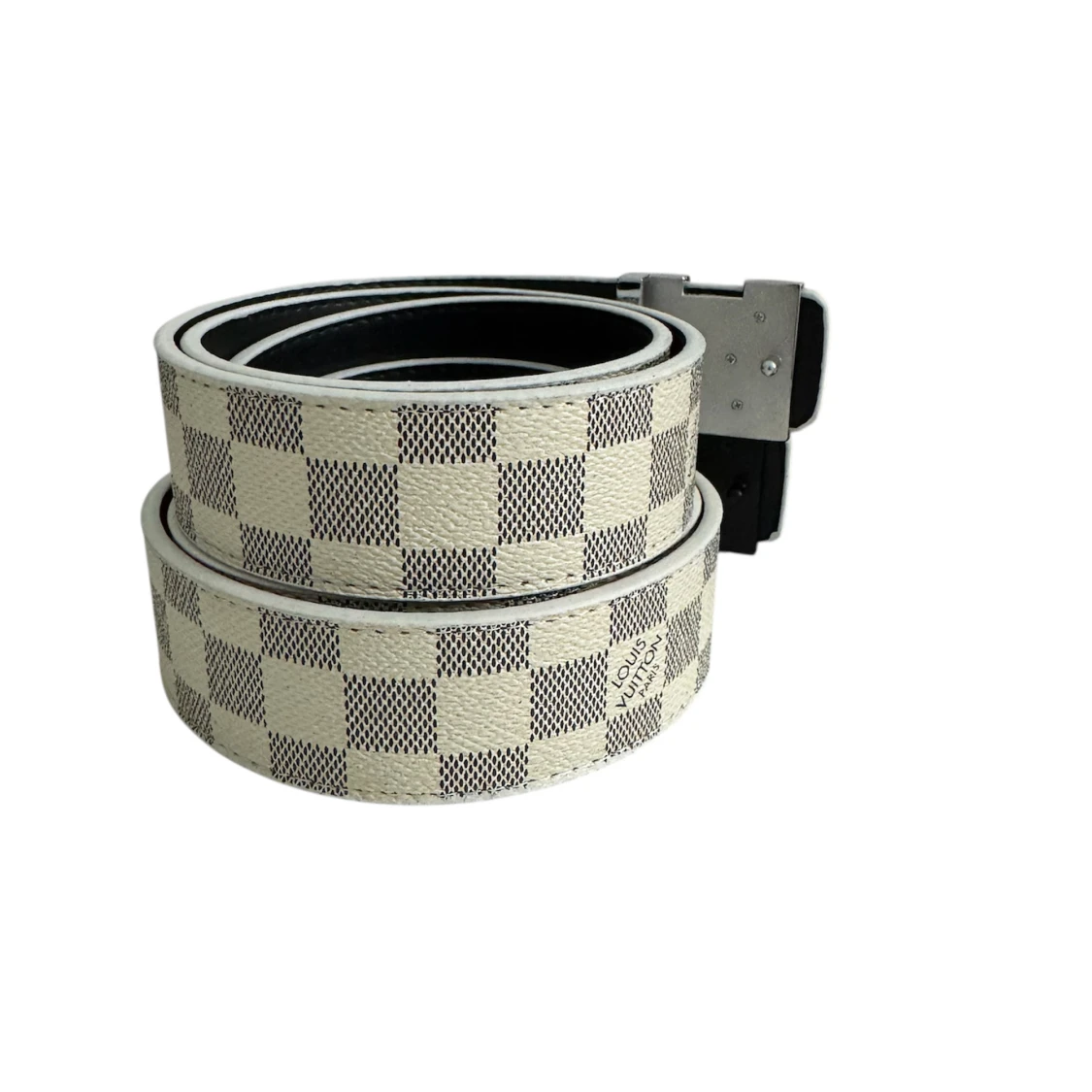 Louis Vuitton rutigt bälte i skinn - 1