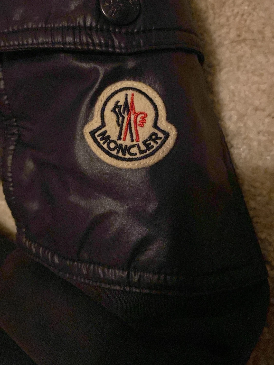 Marinblå Moncler puffercardigan - 2