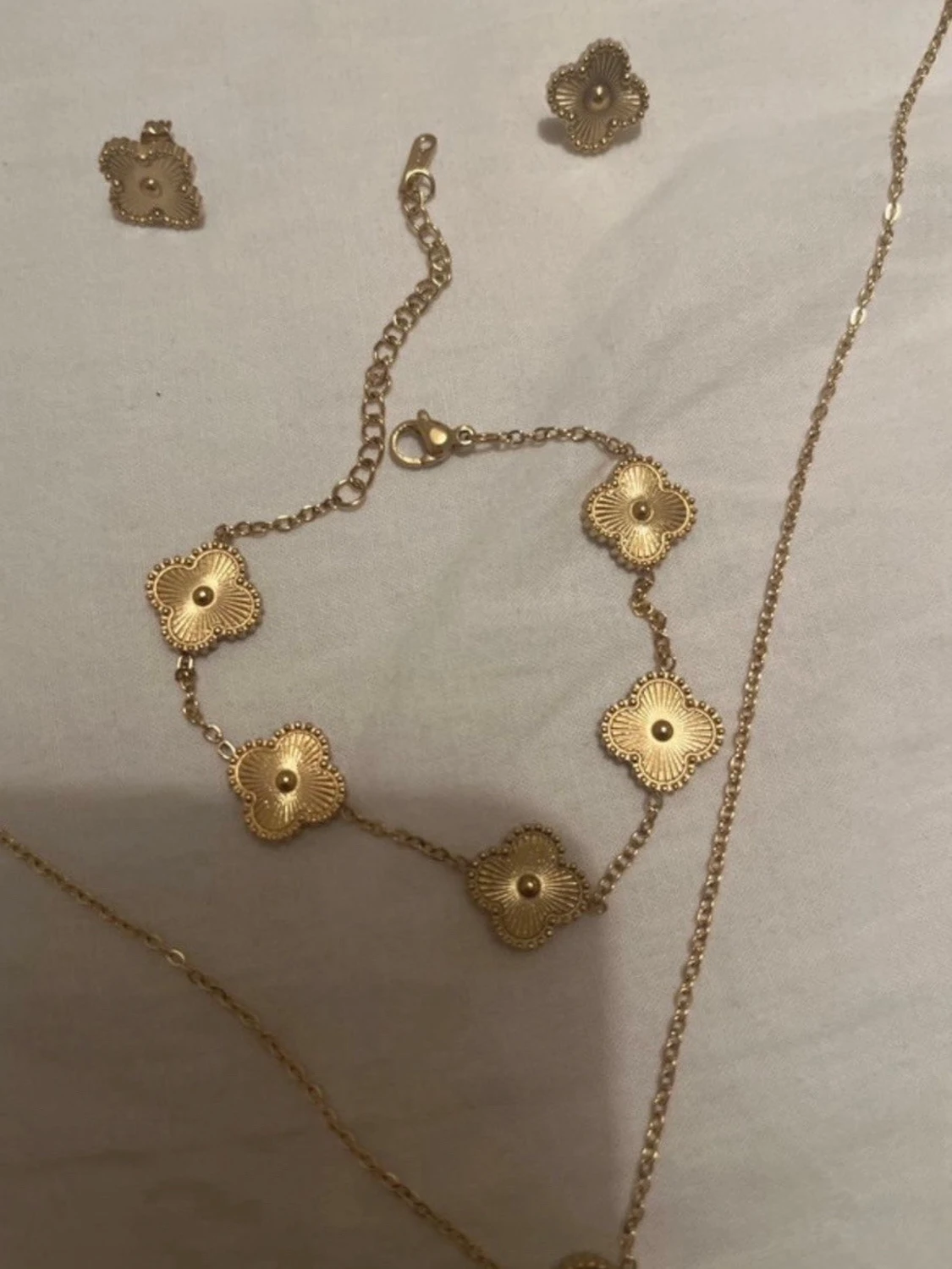 Guldiga fyrklöver set - 1