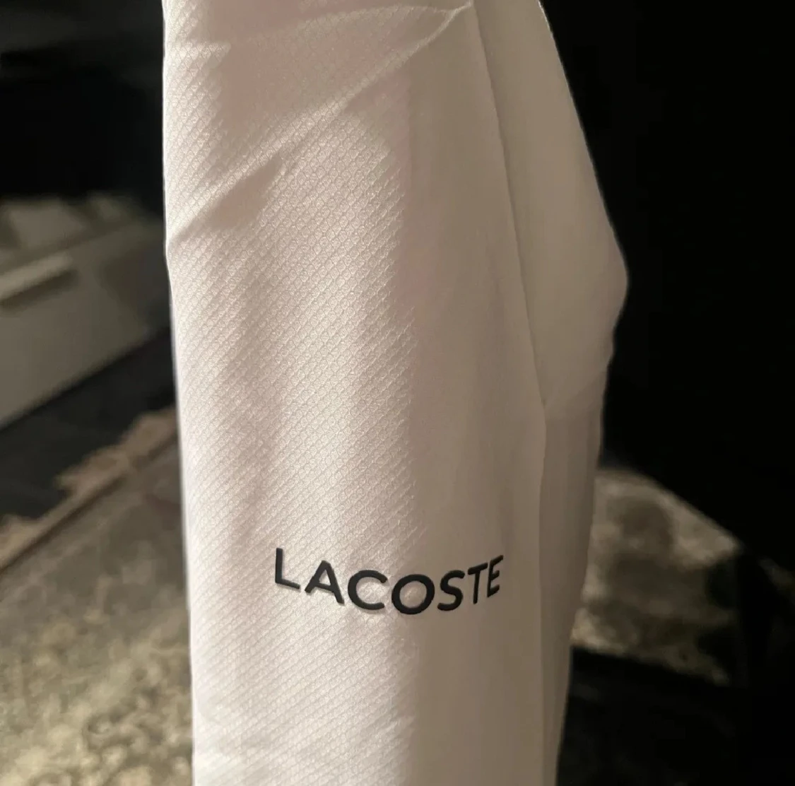 Vit vindjacka från Lacoste med luva - 3