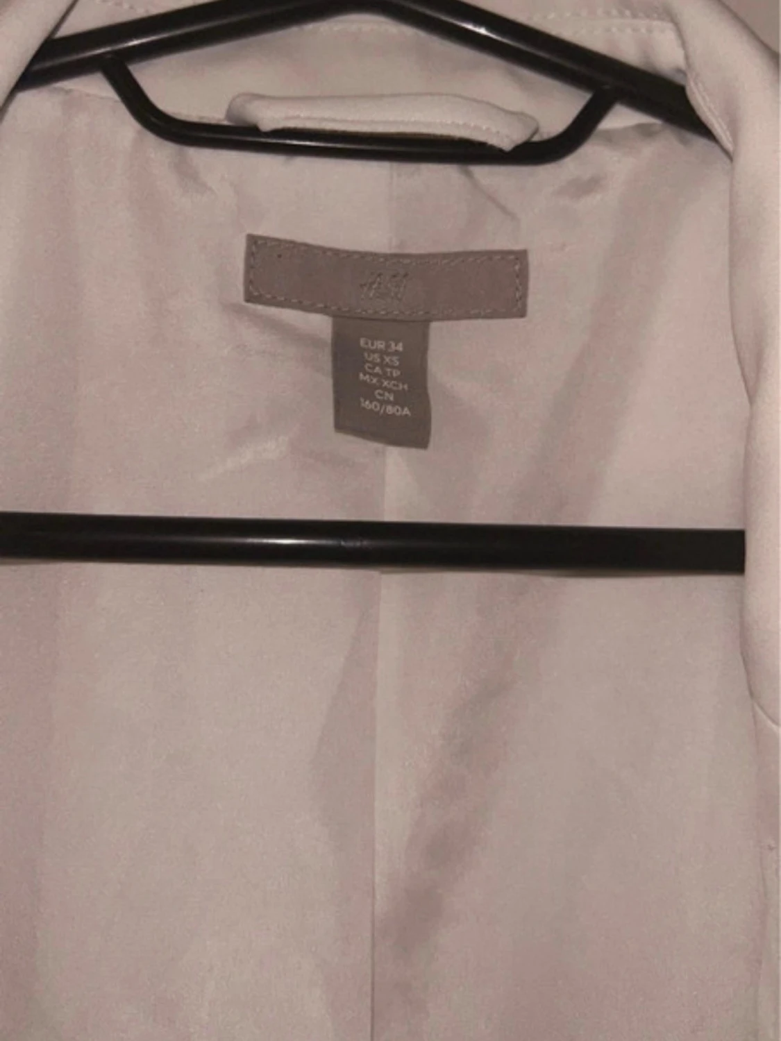 Vit kavaj från H&M, storlek 34 - 1