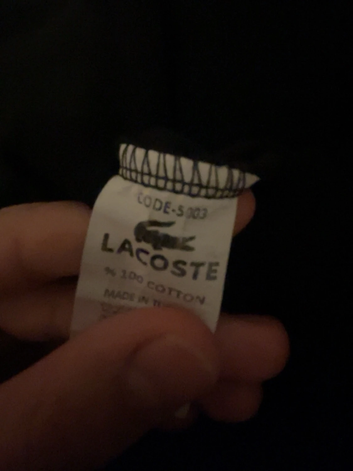 Svart långärmad tröja från Lacoste - 3