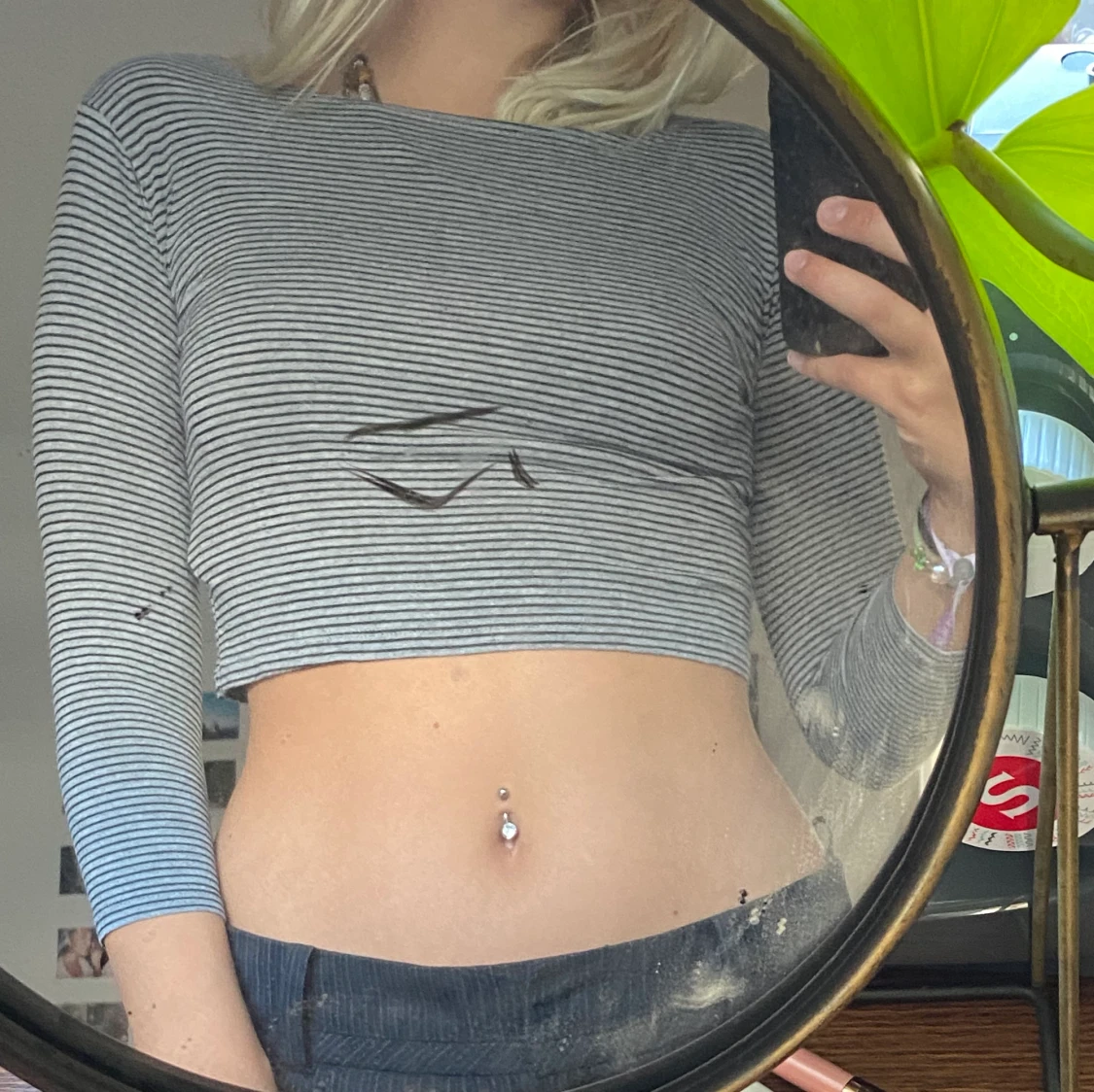 Långärmad croptop