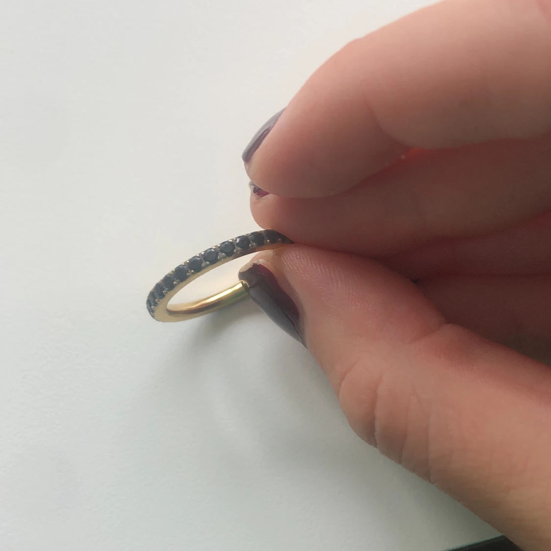 Ring med svarta diamanter - 91