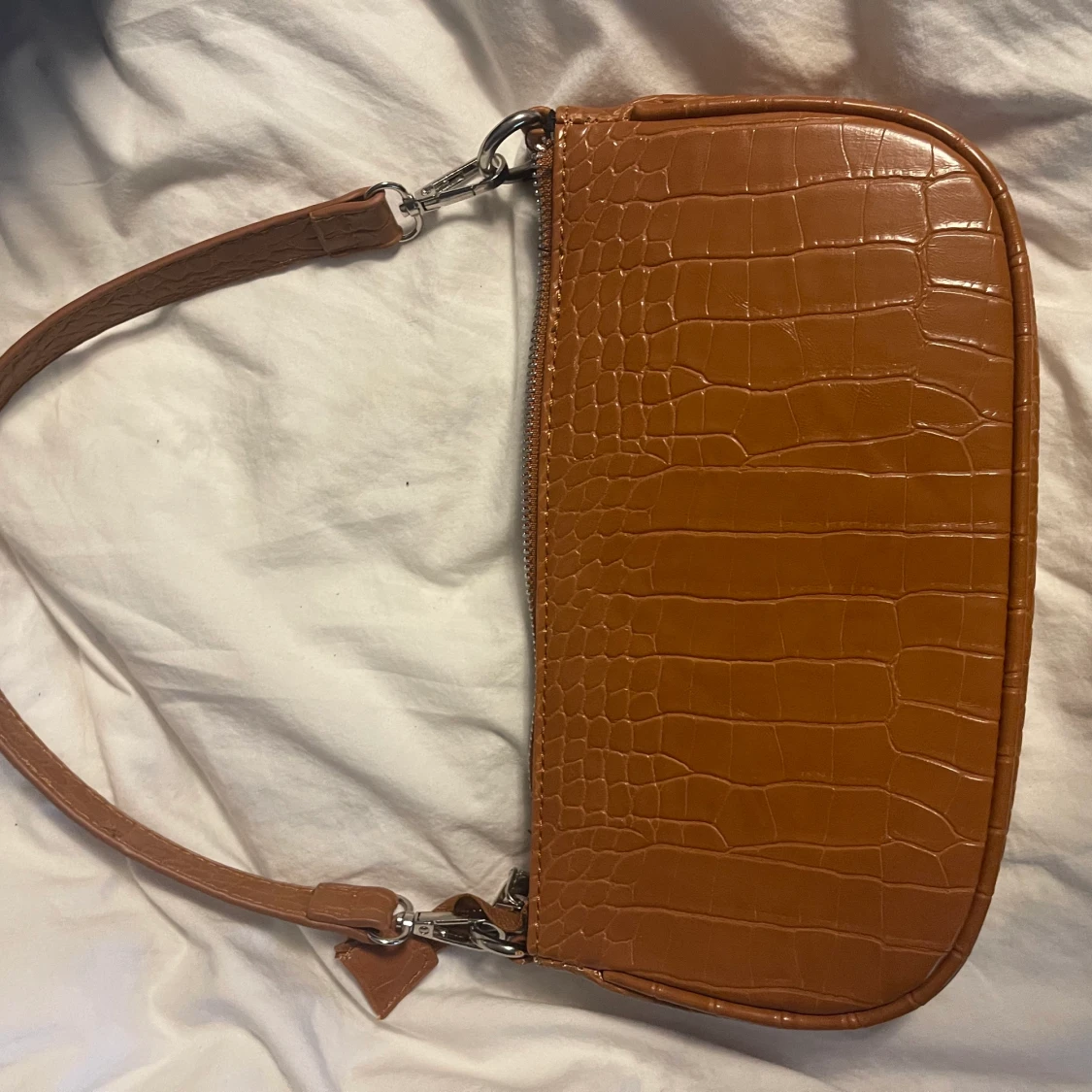 Brun läderimitation väska - 90