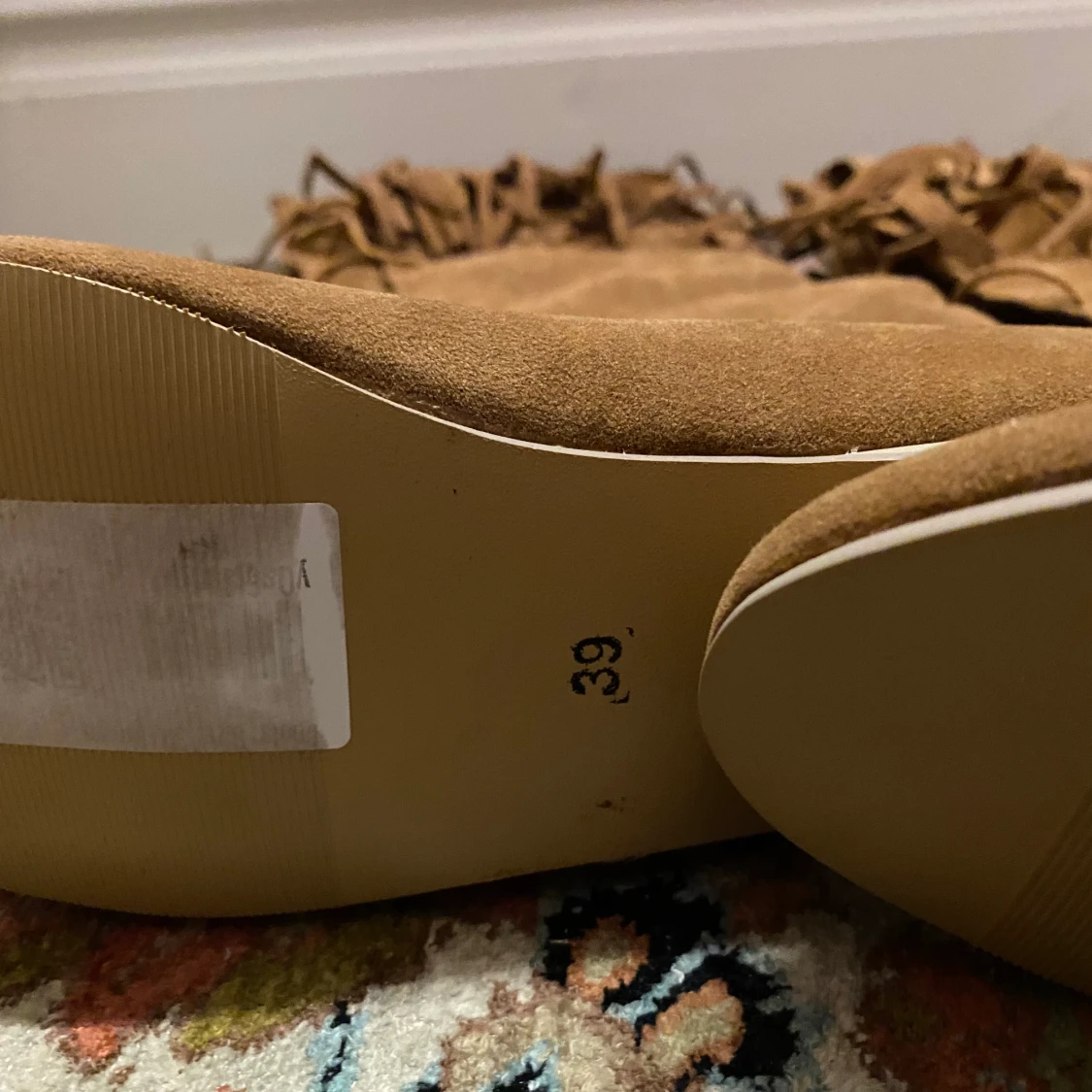 Mocka stövlar med fransar - 91