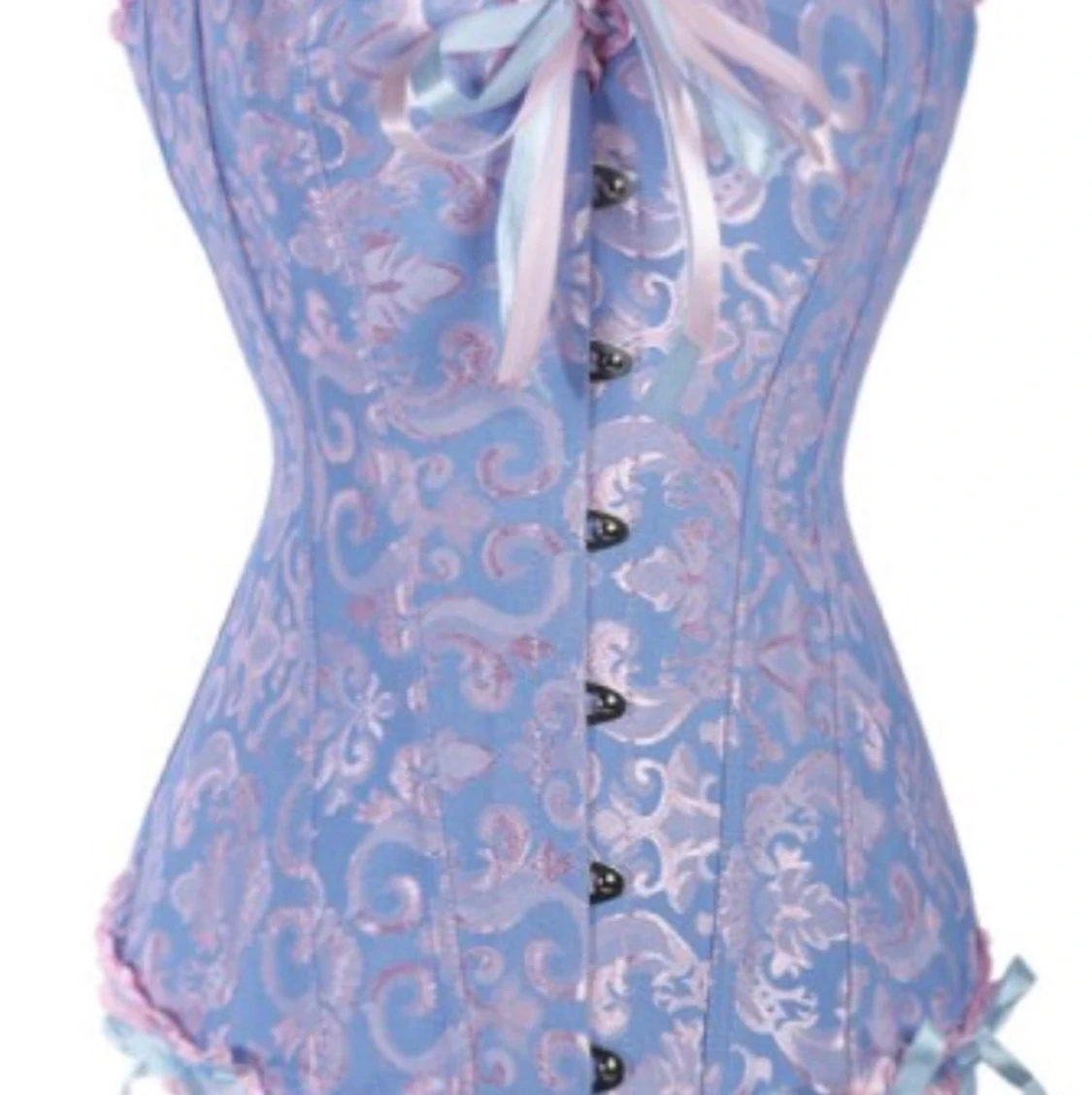 Famous Corset, pink and blue adjustable 