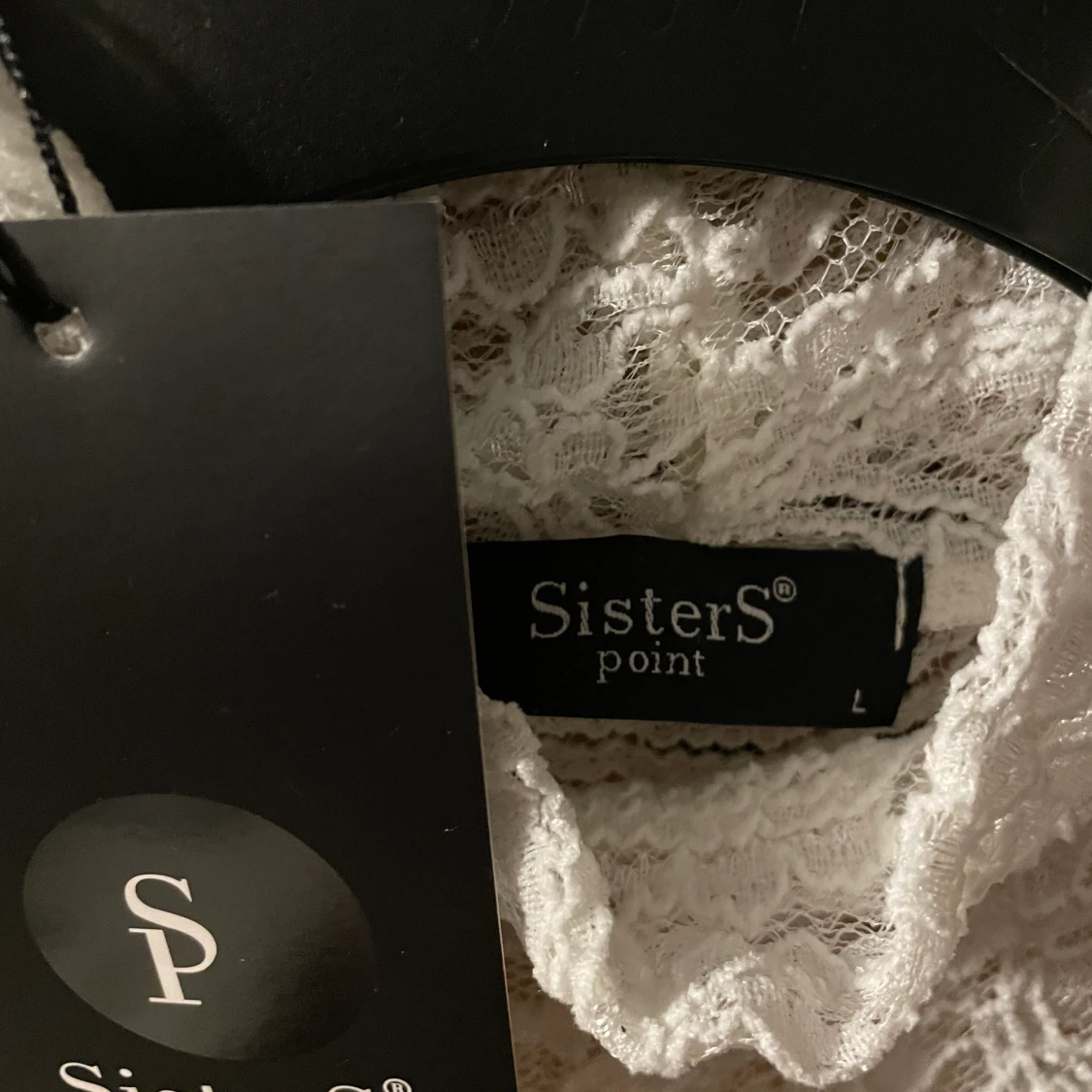 Klänning spets - underklänning fastsydd  - 90