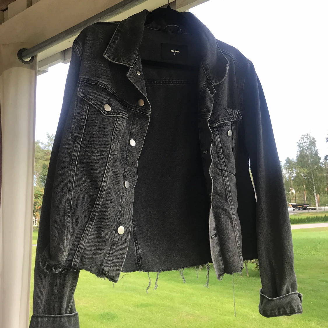 Grå jeansjacka ✨ - 90