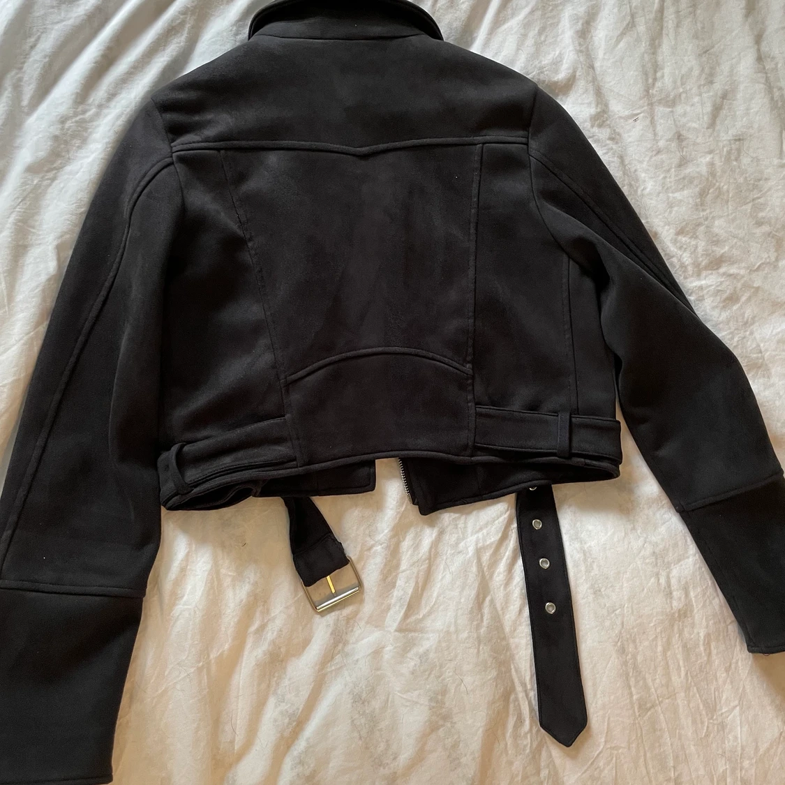 Höst/vårjacka i mockaimitation - 90