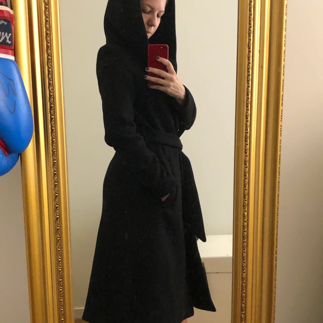 Svart höstkappa Small (storlek 32) - 90