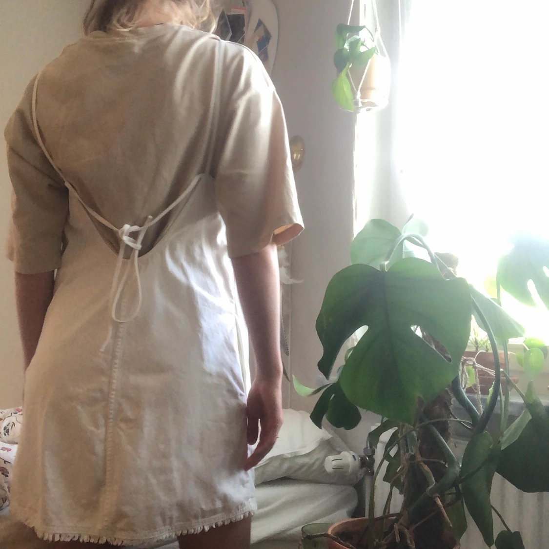 Weekday vit jeansklänning - 90