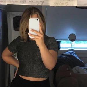 Glittrig topp från hm - Glittrig topp från bikbok i strl small, helt oanvänd för har aldrig kommit till användning 