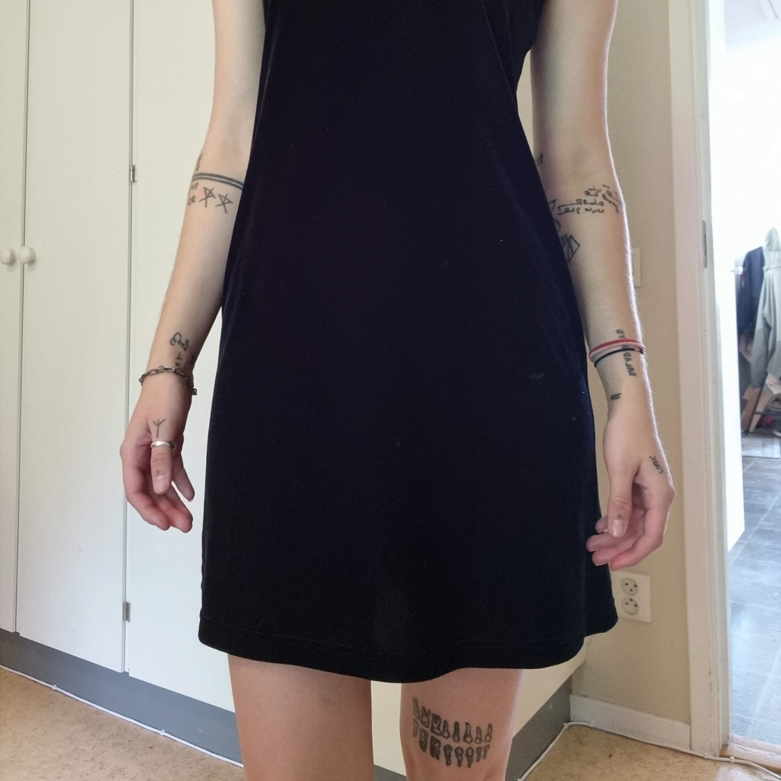 Svart Sammets klänning  - 90