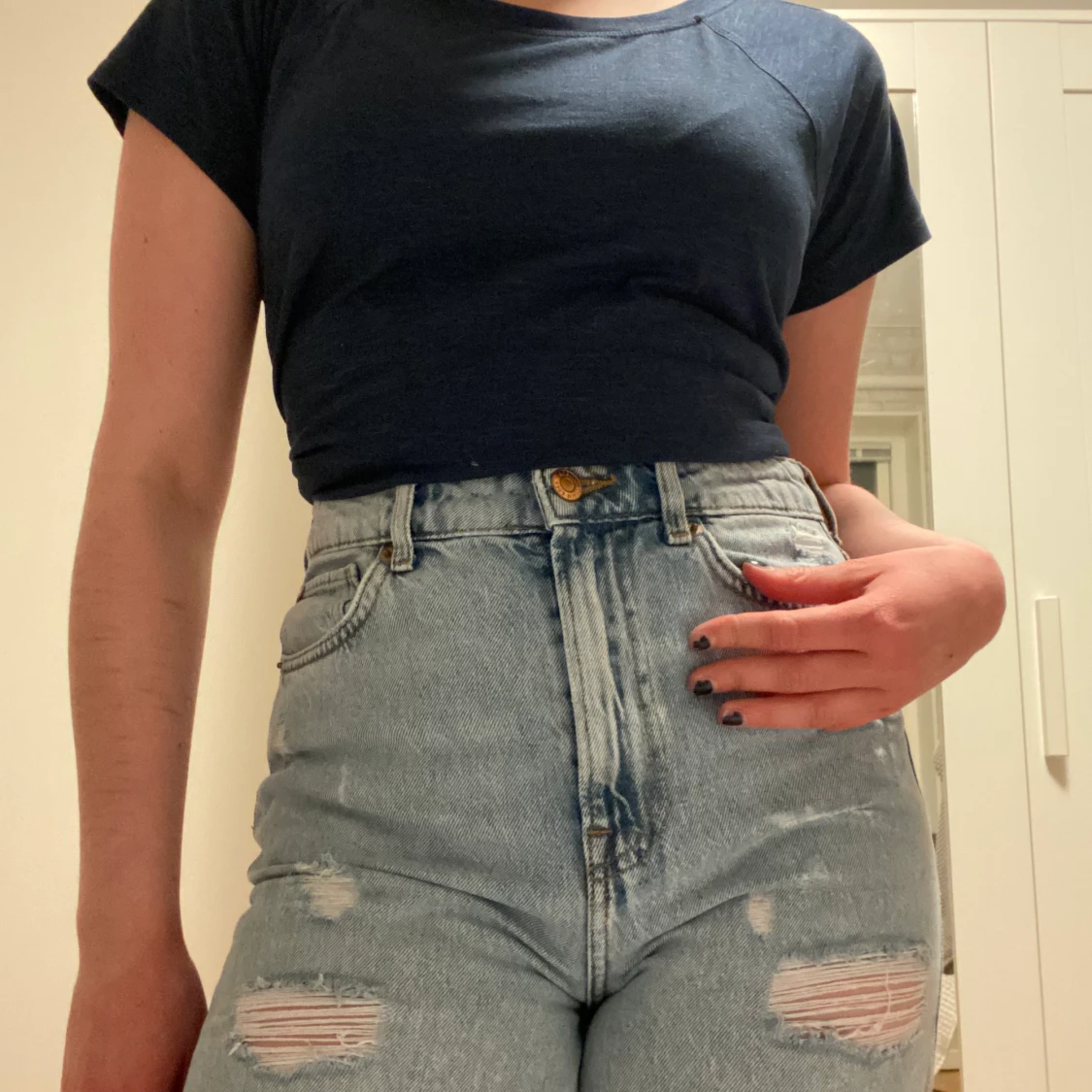 Mörkblå träningströja 