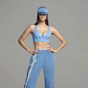 IVY PARK exklusive!  - Adidas x IVY PARK Blue monogram Sports bra. Beyonces kollektion, limited edition. Aldrig använd, prislapp finns kvar.  Går att änvönda som träning och topp. 
