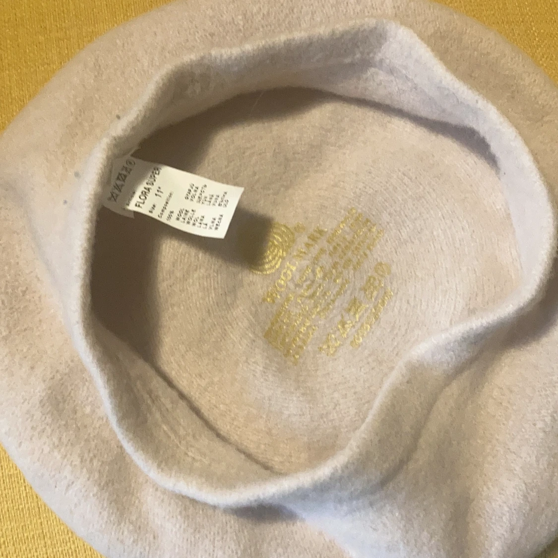 Woolmark ullbasker beige vintage - 91