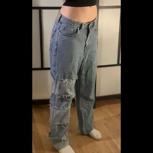 Omdesignade och omgjorda jeans, storlek M/L
