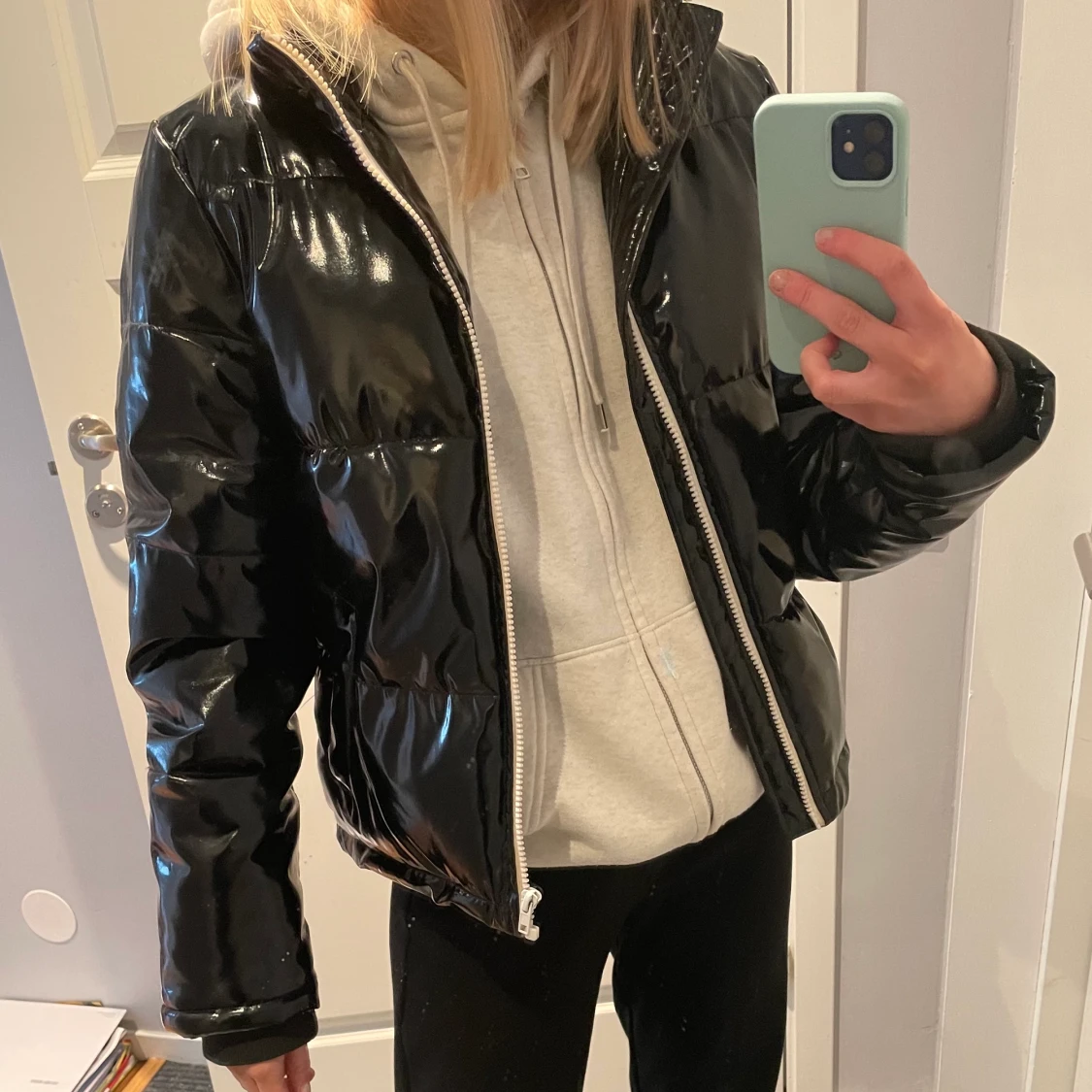 Glansig jacka - 90