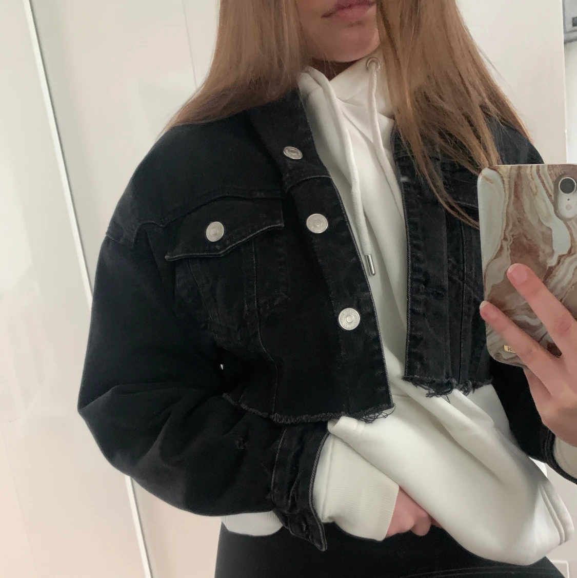 Så najs croppad jeansjacka!! - 90