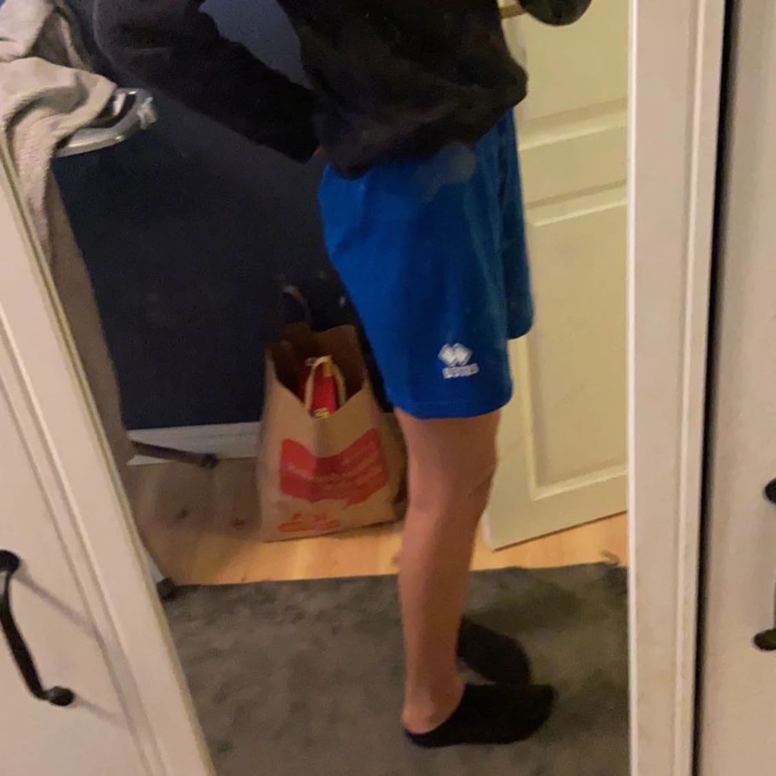 Blåa tränings shorts  - 90