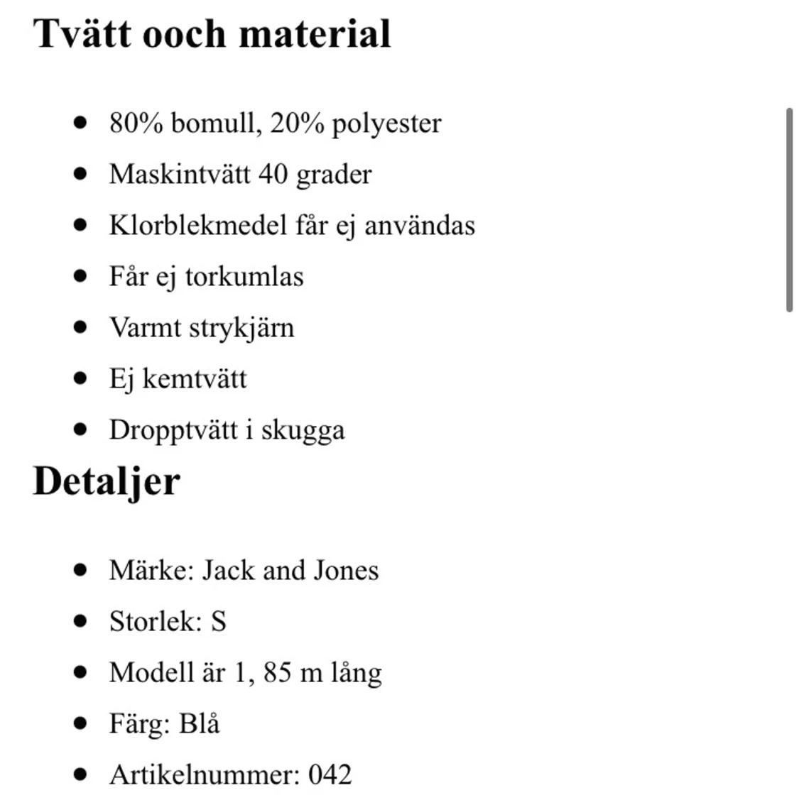 Blå långärmad tröja från Jack & Jones - 91