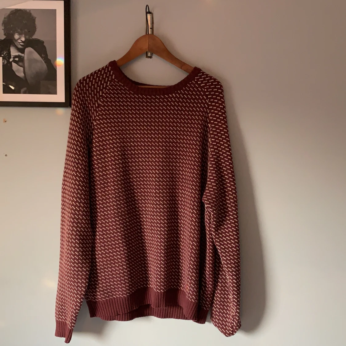 Mysig stickad tröja 