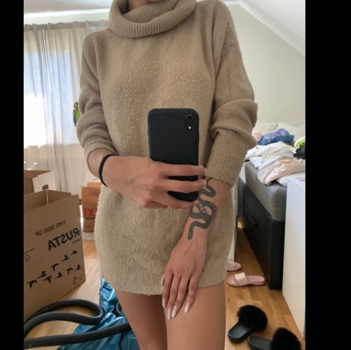 Mysig turtleneck tröja  - 90