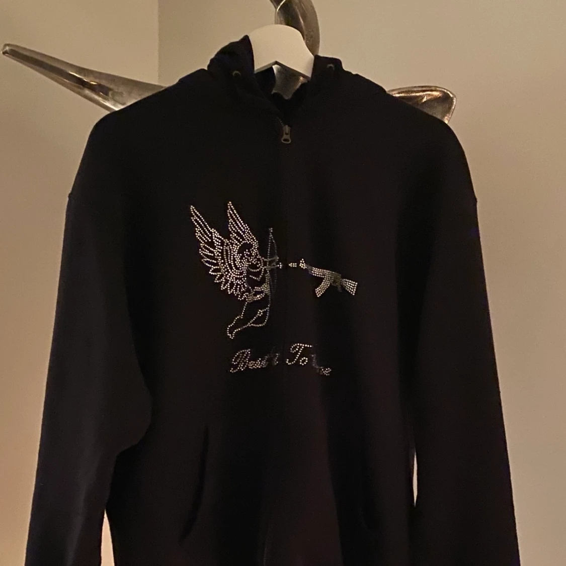 Rhinestone hoodie  - 90