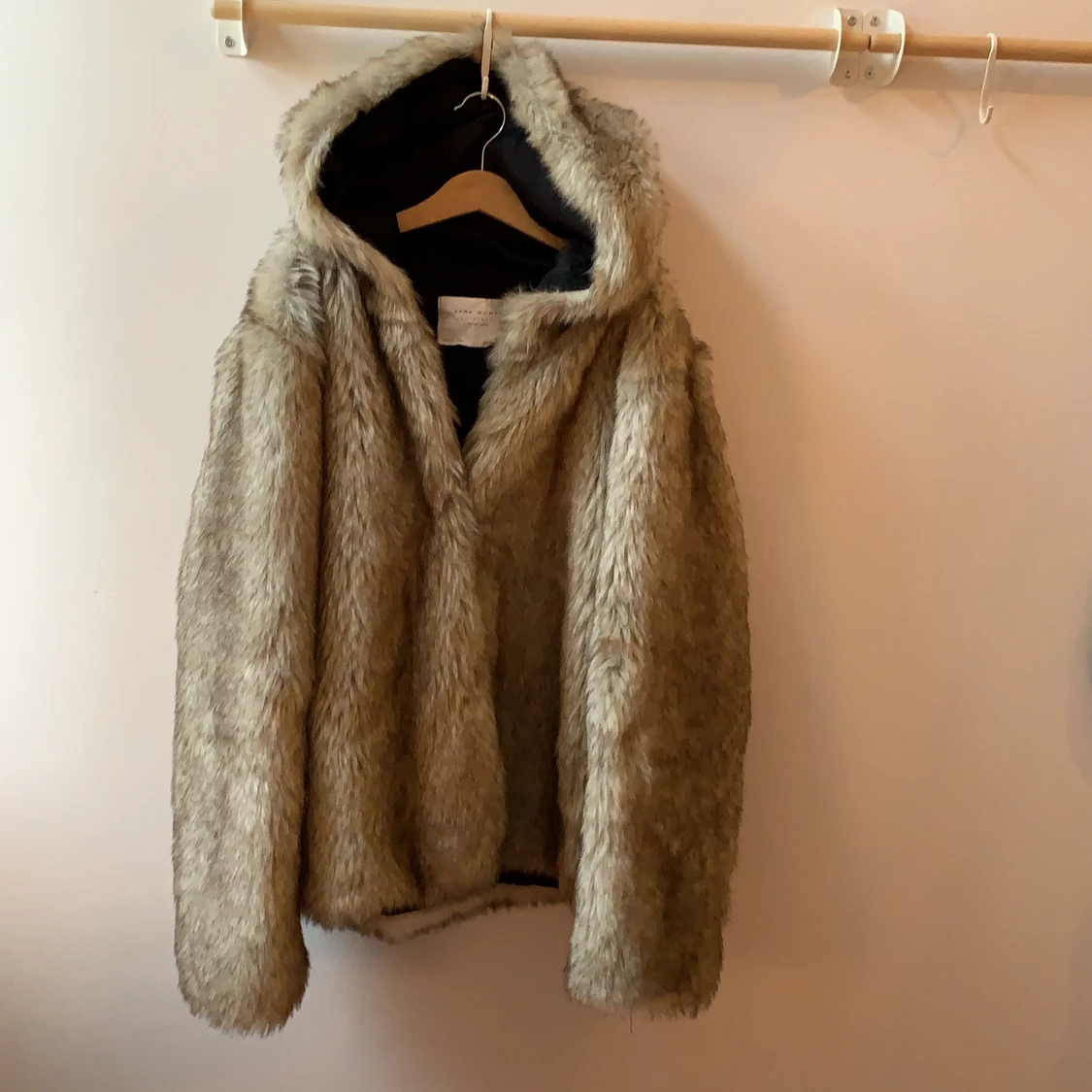 Faux pälsjacka - 90