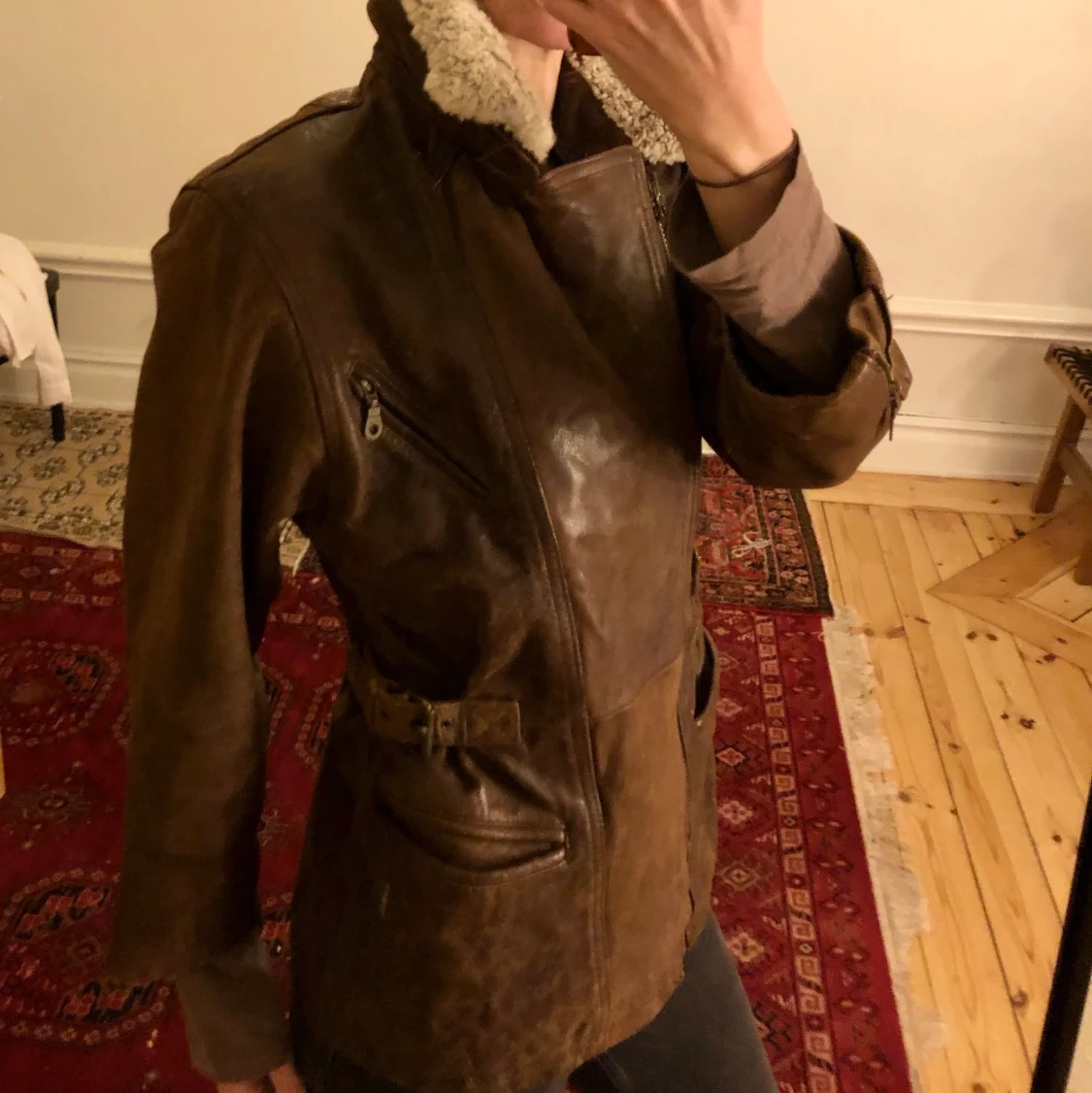 Läderjacka vintage - 90