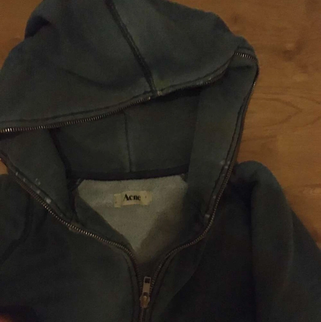 Blå acne full zip