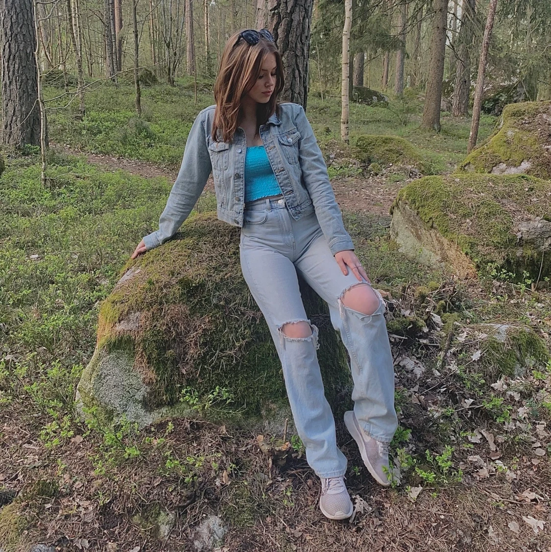 jeansjacka strl xs - 90