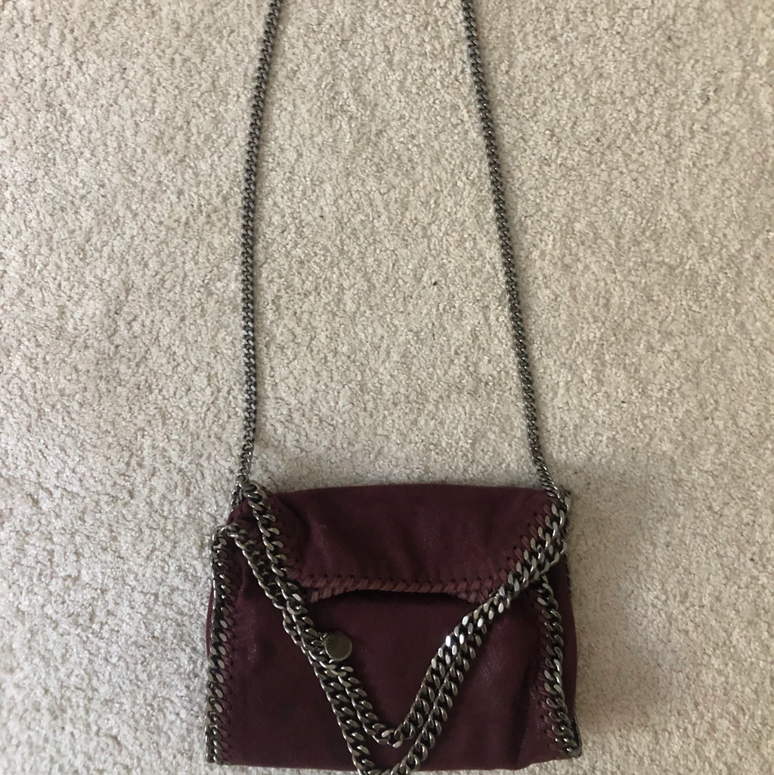 Vinröd Stella McCartney väska - 90