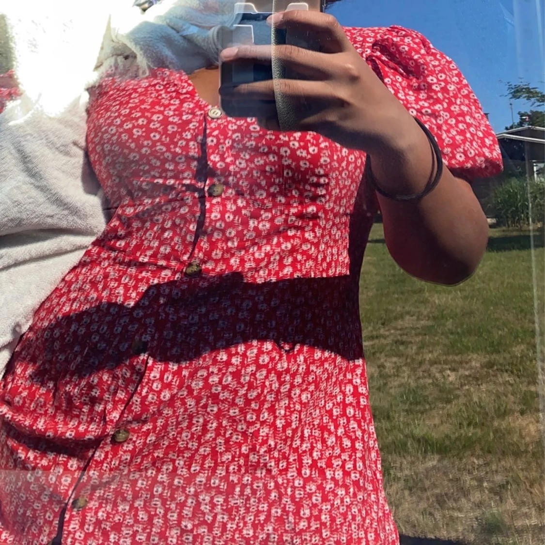 röd sommarklänning  - 91