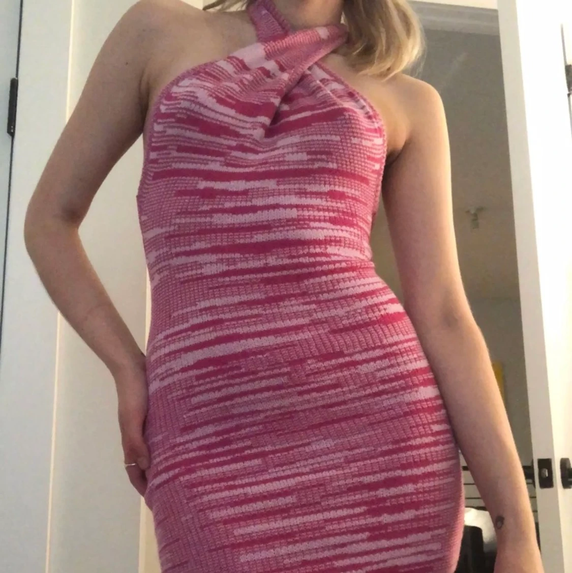 Stickad klänning  - 91