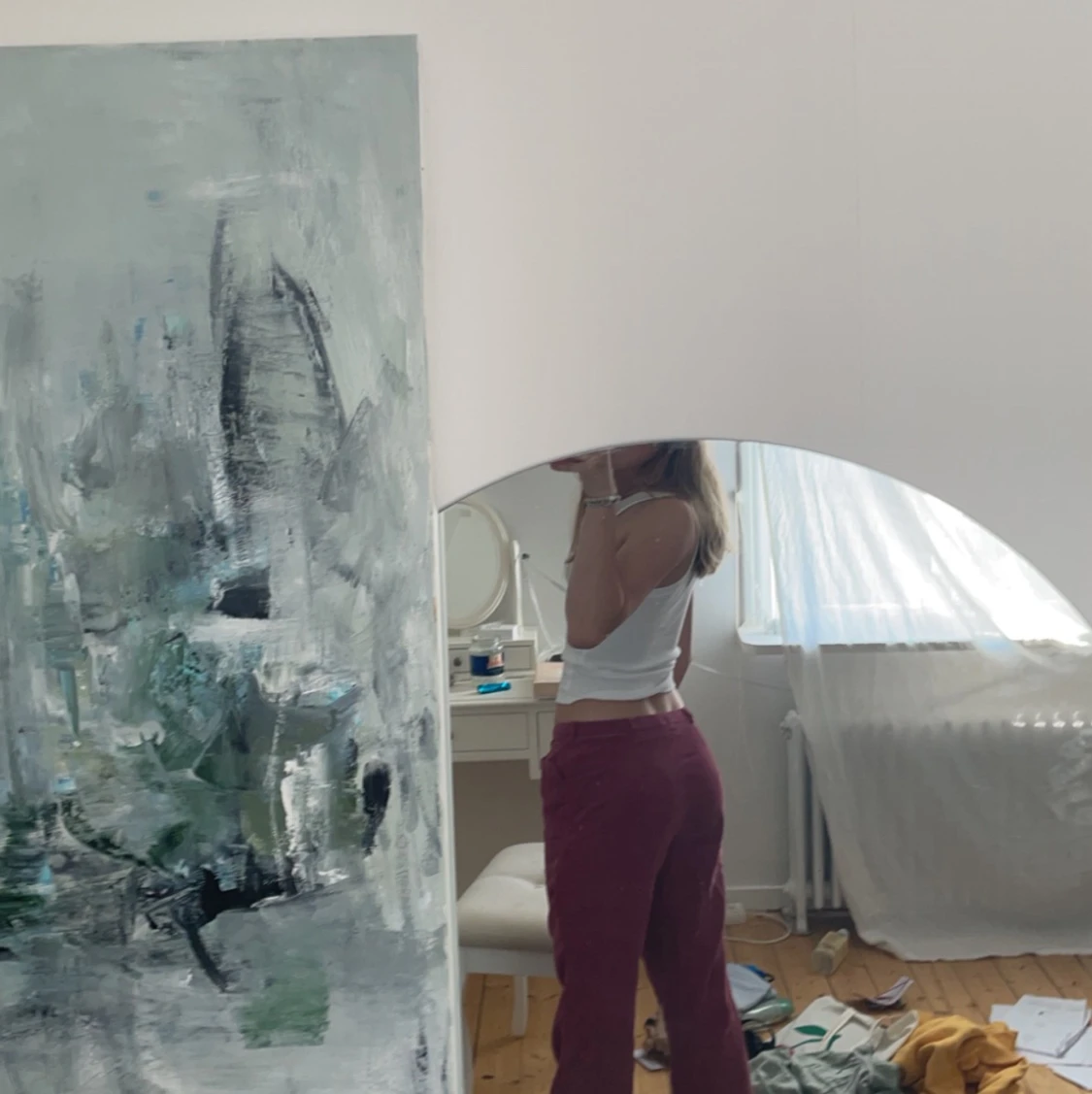 Rosa manchesterbyxor💕 - 90