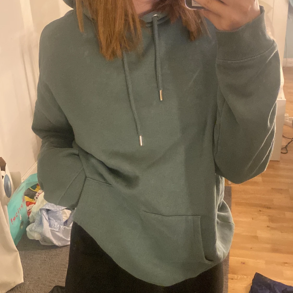 Grön/Blå hoodie