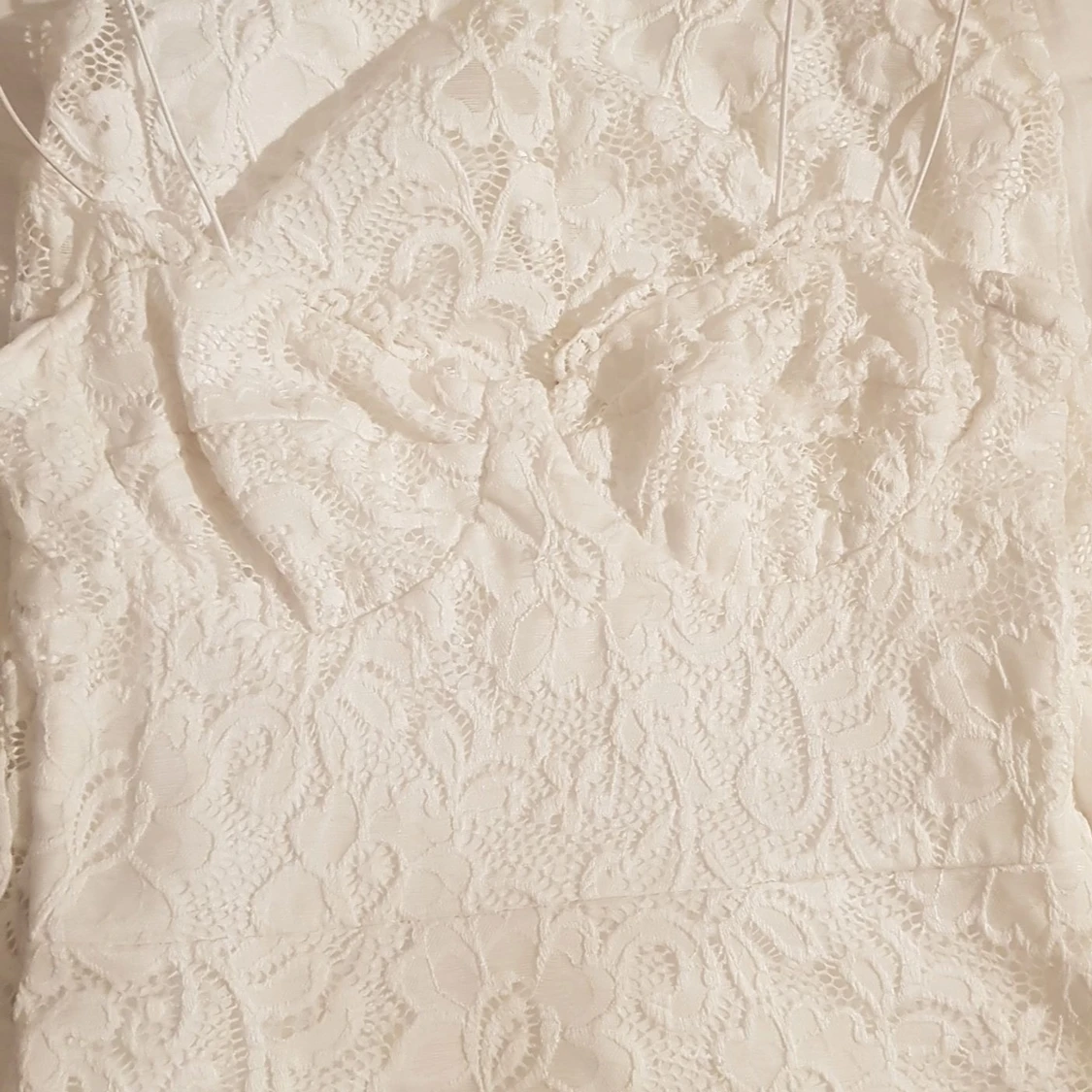Vit spetsklänning  - 91